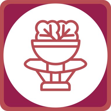 Bir çiçeğin vektör illüstrasyonu