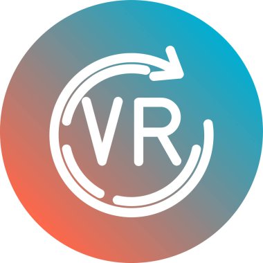 Vr. Web simgesi basit illüstrasyon