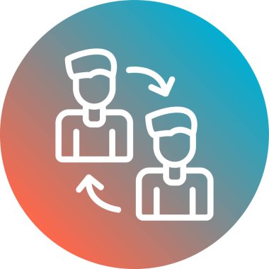 Takım simgesi vektör illüstrasyonu