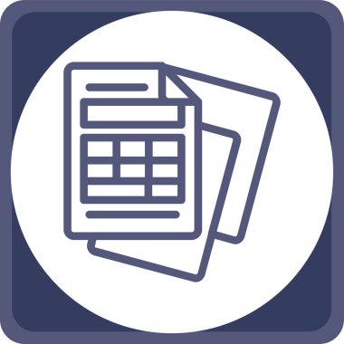 Dosya. Web simgesi basit illüstrasyon
