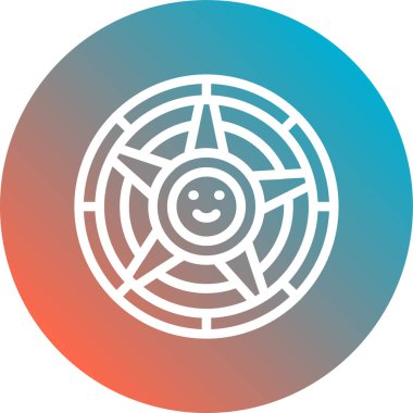 Güneş simgesinin vektör illüstrasyonu