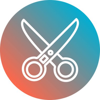 makas simgesinin vektör illüstrasyonu