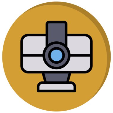 Kamera simgesi. Basit resimleme