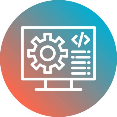 bilgisayar vektör simgesi modern basit tasarım