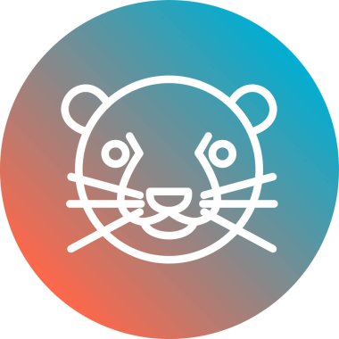 kedi simgesi vektör illüstrasyonu