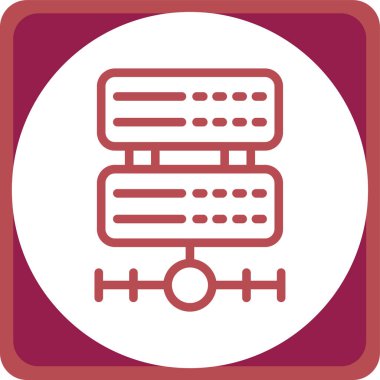 veri depolama simgesi, vektör illüstrasyonu