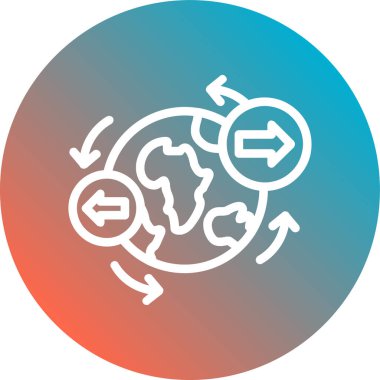 küresel ısınma simgesi, vektör