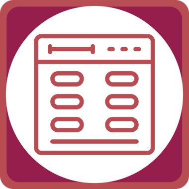 Modern simgenin vektör illüstrasyonu