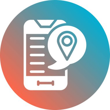 harita pin ikonu vektör illüstrasyonu