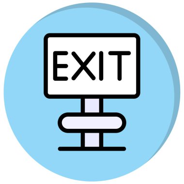 çıkış işareti vektör illüstrasyonuName