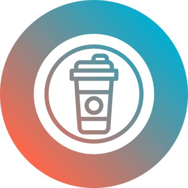 kahve fincanı ikonu vektör illüstrasyonu