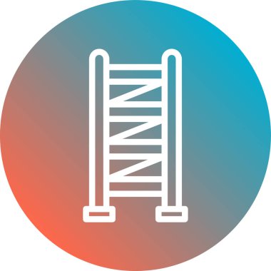 Tek bir izole edilmiş simge ögesinin vektör çizimi.