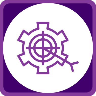 Modern oto tamir simgesinin vektör illüstrasyonu