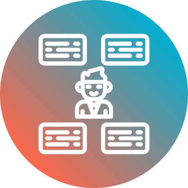 seo modern simgesinin vektör illüstrasyonu