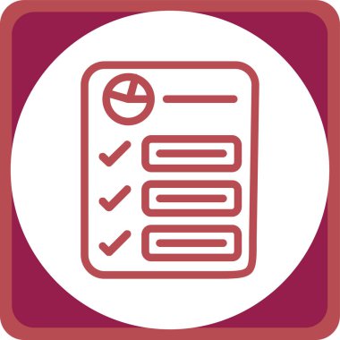 trend biçimi izole edilmiş arkaplanda kontrol listesi simgesi