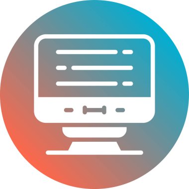 vektör lcd simgesi illüstrasyonu