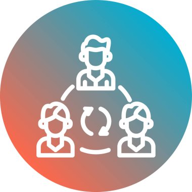 İnsanlar ikonu. Vektör çizimi. insanlar kavramı