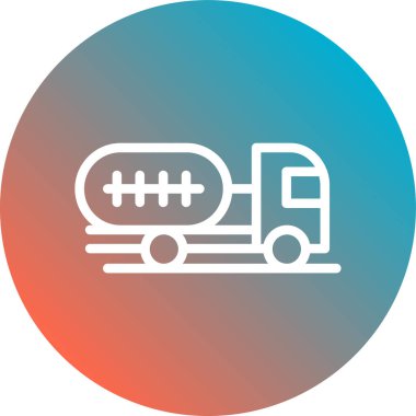 Modern b 'nin vektör illüstrasyonunda gaz ikonu yok