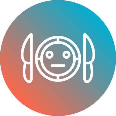 Şirin bir simgenin vektör illüstrasyonu