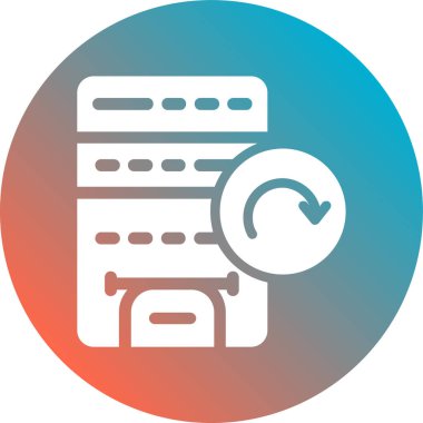 Dosya modern simgesinin vektör illüstrasyonu