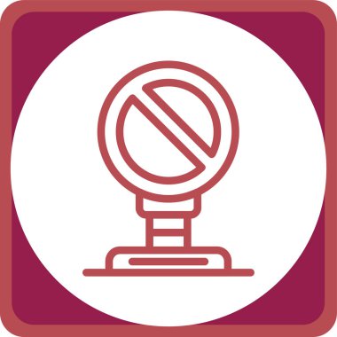 hiçbir yasaktır web simge vektör çizim