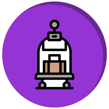 Kahve makinesi ikonu. Taslak kahve makinesi vektör simgesi rengi düz izole