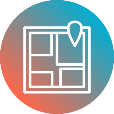 Modern simgenin vektör illüstrasyonu