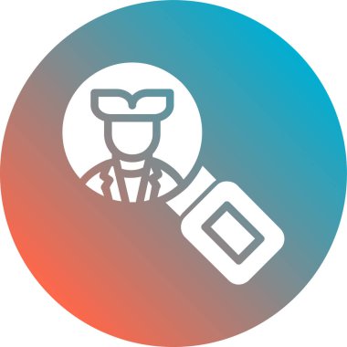 Bir insanın modern simgesinin vektör çizimi