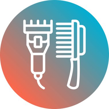 Saç kurutma makinesinin vektör simgesi