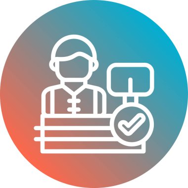 İnsan simgesinin vektör illüstrasyonu