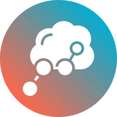 Bulut simgesi vektör illüstrasyonu