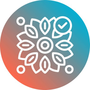 çiçek simgesi vektör illüstrasyonu