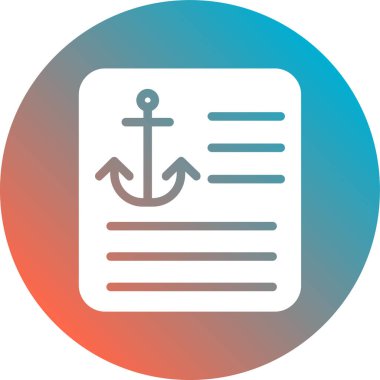 vektör çapa simgesi, vektör illüstrasyonu