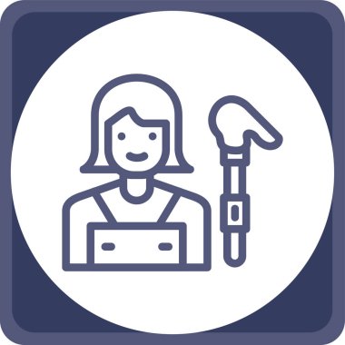 İnşaat aletleri. Web simgesi basit illüstrasyon