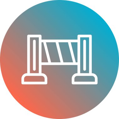 bariyer simgesi vektör illüstrasyonu