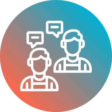 İnsan simgesinin vektör illüstrasyonu