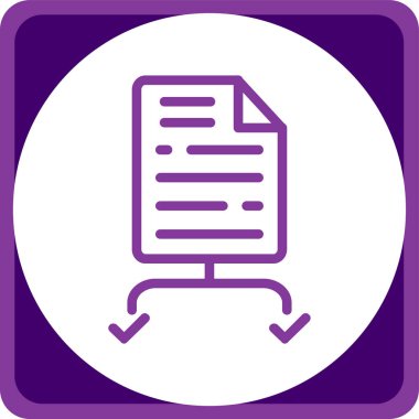 Belge simgesinin vektör illüstrasyonu