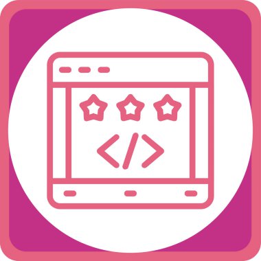 Web simgesi, vektör illüstrasyonu