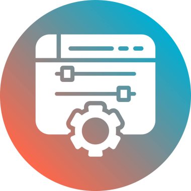 seo modern simgesinin vektör illüstrasyonu