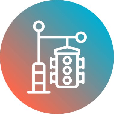 Robot simgesinin vektör illüstrasyonu