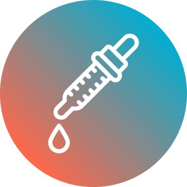 Dairedeki tek bir simgenin vektör illüstrasyonu