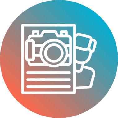 Kamera. Web simgesi basit illüstrasyon