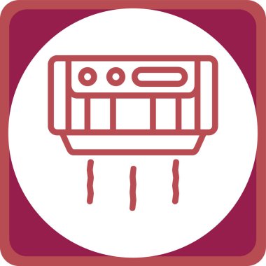 Bir benzin istasyonunun vektör illüstrasyonu