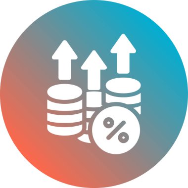 İş ve finans simgesinin vektör illüstrasyonu