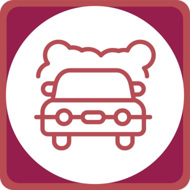 - Araba. Web simgesi basit illüstrasyon