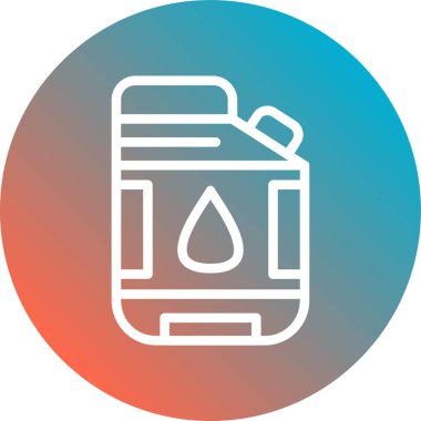 Petrol simgesinin vektör illüstrasyonu