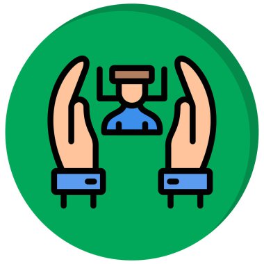 İnsan simgesinin vektör illüstrasyonu