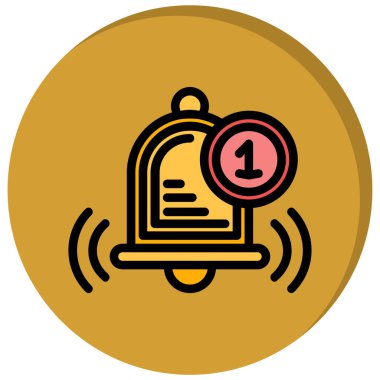 Çan simgesi vektör illüstrasyonu