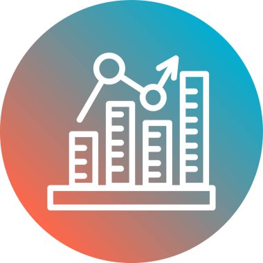 İş ve finans simgesinin vektör illüstrasyonu