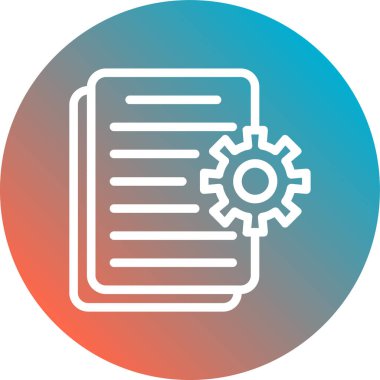 Belge simgesinin vektör illüstrasyonu